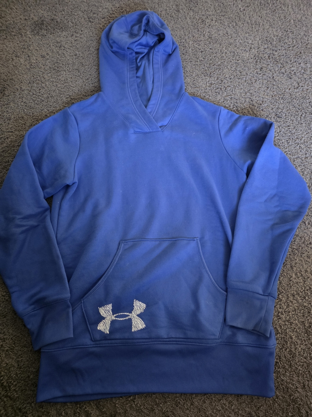 Under Armour Boys Blue Hooded Sweatshirt Med